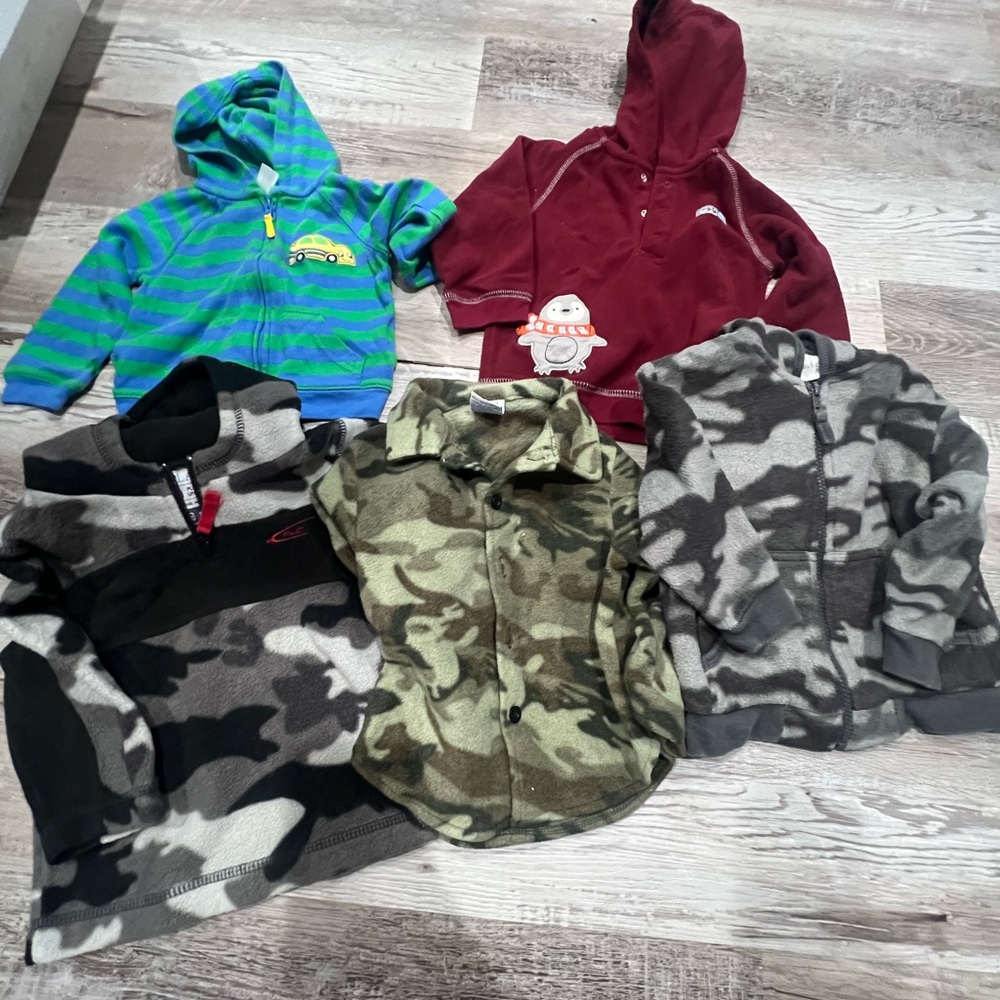 Koala Kids Camouflage and Striped Hoodie Collection